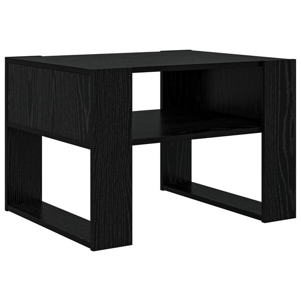 vidaXL Mesa de centro com armazenamento Carvalho Preto 66 x 53 x 45 cm