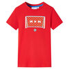 T-shirt infantil vermelho 128