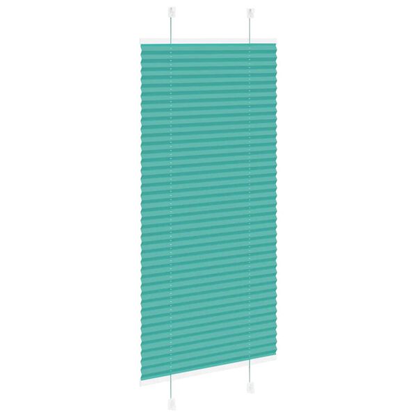 vidaXL Gasolina verde Plissada Cega 60x100 cm Largura Tecido 59,4 cm