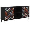 vidaXL Gabinete para TV OMMEN 102 x 33 x 51 cm Carvalho Preto