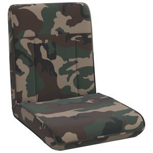 vidaXL Cadeira de Piso Verde Ex&eacute;rcito 50 x 73 x 60 cm tecido