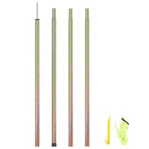 vidaXL Poste para para-sol estilo vela 200 cm a&ccedil;o galvanizado