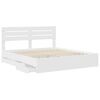 vidaXL Estrutura da Cama Branco 180 x 200 cm Madeira de Engenharia