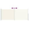 vidaXL Toldo lateral retr&aacute;til para p&aacute;tio 200x500 cm cor creme