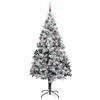 vidaXL &Aacute;rvore de Natal Artificial Branco 240 cm PVC, A&ccedil;o e Pl&aacute;stico