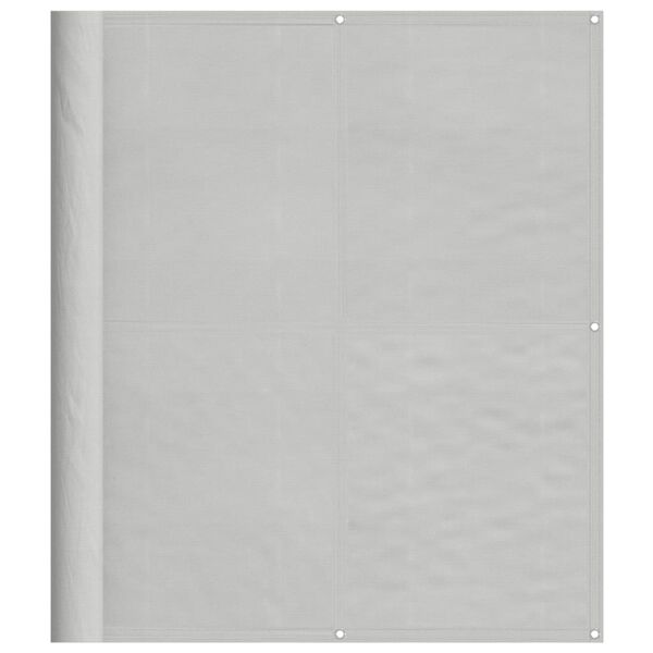 vidaXL Tela de varanda 120x500 cm 100% poli&eacute;ster oxford cinzento-claro