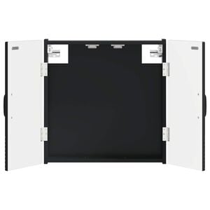 vidaXL Arm&aacute;rio para Dartboard HAARLEM Preto 52,5 x 10,5 x 53,5 cm