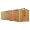 vidaXL Abrigo de jardim 191x810x198 cm a&ccedil;o galvanizado castanho-claro