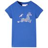 T-shirt para crian&ccedil;a azul-cobalto 128