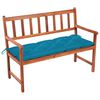 vidaXL Banco de jardim c/ almofad&atilde;o 120 cm madeira ac&aacute;cia maci&ccedil;a