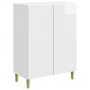 vidaXL Buffet Branco Brilhante 66 x 34,5 x 90 cm Derivados de Madeira