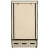vidaXL Roupeiro 87x49x159 cm tecido cor creme