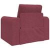 vidaXL Sof&aacute;-Cama Vinho Vermelho 98 x 71 x 83 cm tecido