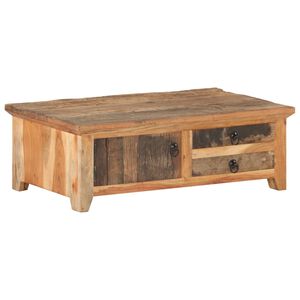 vidaXL Mesa de centro 90x50x31 cm madeira recuperada maci&ccedil;a
