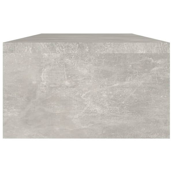 vidaXL Suporte monitor 60x23,5x12 cm madeira processada Concreto Cinza