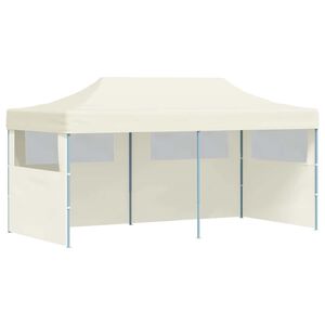 vidaXL Tenda para festas pop-up dobr&aacute;vel 580x292x315 cm bege