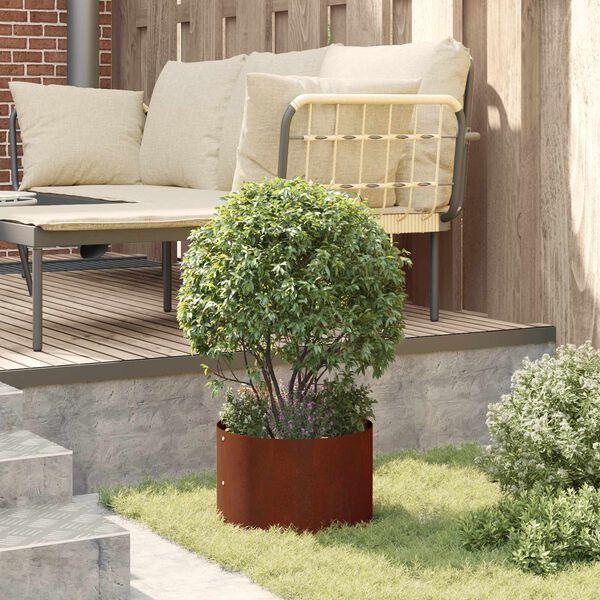 vidaXL Anel de Vaso 5 pcs Castanho 30 x 30 x 20 cm