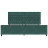 vidaXL Cama Box com cabeceira Verde Escuro 200 x 200 cm Veludo