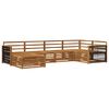 vidaXL Conjunto de Sof&aacute;s para Exterior 6 pcs Natural