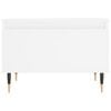 vidaXL Mesas de centro 2 pcs 50x46x35 cm derivados de madeira branco