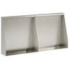 vidaXL Muro de Conten&ccedil;&atilde;o 2 unid. 40 x 12 x 40 cm A&ccedil;o inoxid&aacute;vel