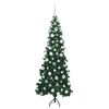 vidaXL &Aacute;rvore de Natal artificial de canto Verde 180 cm PVC e Metal