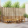 vidaXL Conjunto de Sof&aacute;s para Exterior 7 pcs Natural