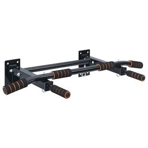 VidaXL Barra de Pull Up Preto e Vermelho 92 x 51 x 18 cm