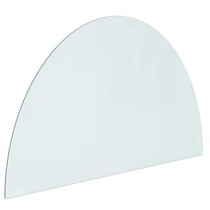 vidaXL Placa de Vidro para Lareira Transparente 1000 x 600 mm Vidro