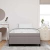 vidaXL Cama Box Cinzento-acastanhado 120 x 190 cm tecido