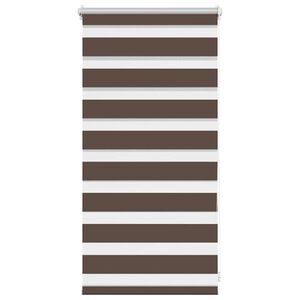 vidaXL Cortina Zebra 40,9x100 cm, Largura do tecido 36,7 cm, cor caf&eacute;