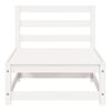 vidaXL 3 pcs conjunto lounge de jardim pinho maci&ccedil;o branco