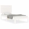 vidaXL Cama sem colch&atilde;o 100x200 cm madeira de pinho maci&ccedil;a branco