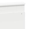 vidaXL Cabeceira com cabeceira Branco 135 cm Madeira processada