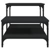 vidaXL Mesa de centro 100x50,5x45 cm derivados de madeira preto