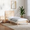 vidaXL Estrutura cama pequena solteiro 75x190 cm madeira maciça