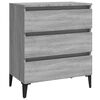 vidaXL Aparador 60x35x69 cm derivados de madeira sonoma cinza