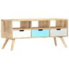 vidaXL M&oacute;vel de TV 110x35x48 cm madeira de mangueira maci&ccedil;a