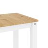 vidaXL Mesa de jantar PANAMA 112x60x75 cm pinho maci&ccedil;o branco