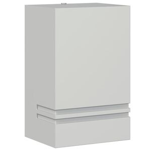 vidaXL Candeeiro de parede para exterior a&ccedil;o inoxid&aacute;vel prateado