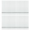 vidaXL Poste de Cerca Embutido 44 unid. Verde 200 cm