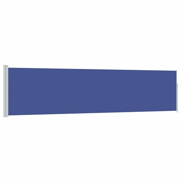vidaXL Toldo lateral retr&aacute;til para p&aacute;tio 120x500 cm azul
