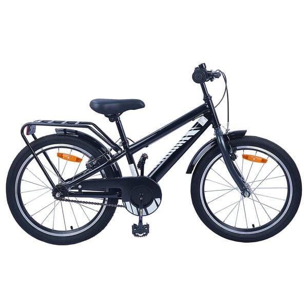 vidaXL Bicicleta Infantil 18 Polegadas para 5-7 anos Preto