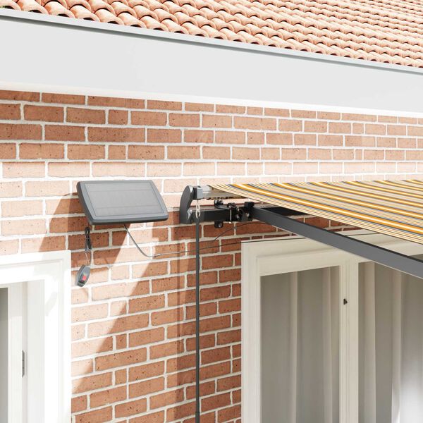 vidaXL Toldo Retr&aacute;til Manual Multicolor 300 x 250 cm tecido