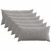 vidaXL Capa almofada 6 pcs HEERLEN Cinzento-claro 40 x 80 cm cord&atilde;o