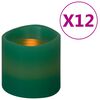 vidaXL Velas LED el&eacute;tricas 12 pcs branco quente