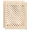 vidaXL Portas de arm&aacute;rio design treli&ccedil;a 2 pcs 49,5x61,5cm pinho maci&ccedil;o