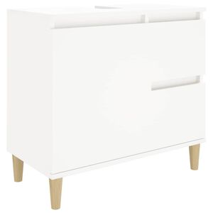 vidaXL Arm&aacute;rio de casa de banho 65x33x60cm derivados de madeira branco