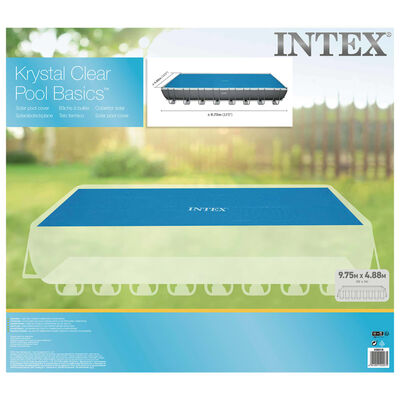 Intex Cobertura para piscina solar 960x466 cm polietileno azul