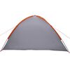 vidaXL Barraca de Camping Cinzento e laranja 308 x 268 x 130 cm